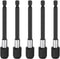 5pack 100mm Magnetic Screwdriver Bits Holder Extension Quick Release Drill Bit Chuck Adapter with 1/4" Hex Shank for Socket Driver Adapter Power T...