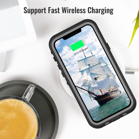 iPhone 13 Pro Case, Waterproof & Shockproof Phone Case, Full Protection, IP68, 6.1 Inch, Black......