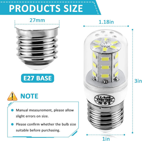 5304511738 Appliance Light Bulb Fridge Light Bulb Kei D34l Led Light Bulb 3.5W KEI D34L (E26/27 85V-265V Daylight) Fit for Frigid-aire Ken-More Re...