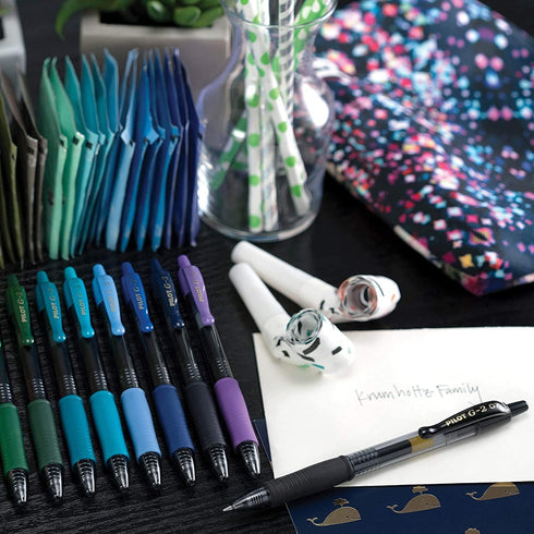 Pilot, G2 Premium Gel Roller Pens, Bold Point 1 mm, Pack of 8, Black and Blue...