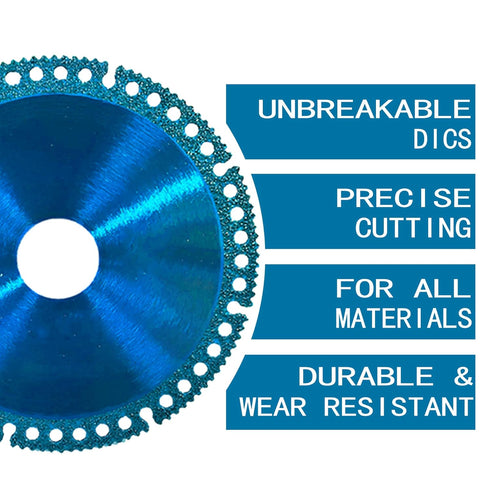 3 PCS 5 Inch Indestructible Disc 2.2 - Cut Everything in Seconds,Upgrade Indestructible Disc for Angle Grinder 7/8''(125mm),Circular Saw Blades fo...