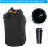 PATIKIL Camera Lens Bag, 2 Pcs 3.9" IDx7.1 H Drawstring Lens Pouch with Thick Protective Neoprene, Lens Case for DSLR Camera Lens, Water Coffee Cu...
