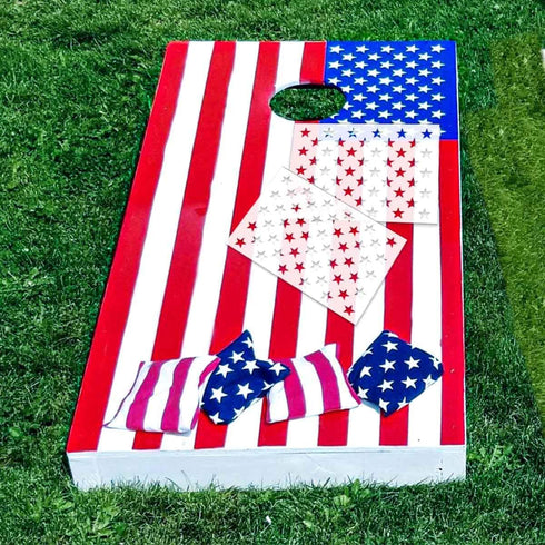 6 Pieces 50 Star Stencils for American Flag Plastic Star Stencil Template for Painting on Wood Crafts Fabric Paper Airbrush Wall Art Reusable 50 S...