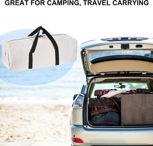 PATIKIL 26" Camp Chair Replacement Bag, Medium Storage Duffle Bag Waterproof Moving Bag with Zipper Foldable Canvas Tote Bag for Travel Camping, B...