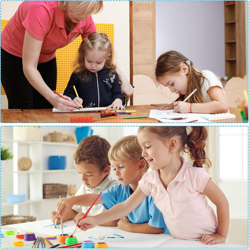 PATIKIL 7 Inch Letter Stencils Number Stencils, 36 Pack Reusable Alphabet Templates Numbers Stencil Set for Painting on Wood Wall, White...