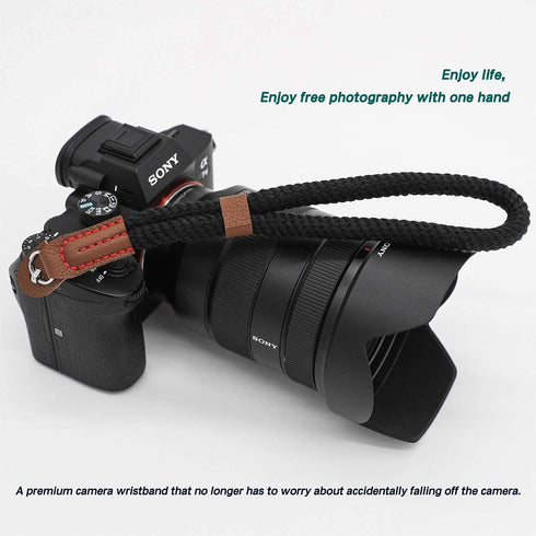 Comfortable Cotton Camera Hand Wrist Strap Compatible for Sony A7 A9 A6000 A6300 A6500 Fujifilm X-T30 X-T20 X-T3 X-T2 X70 ILCE M10 Mirrorless Came...