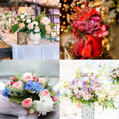 CCINEE Round Floral Foam Blocks,6" Large Wet Foam Bricks for Wedding Aisle Flower Arrangement Supply,Pack of 4...