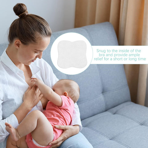 20 Pieces Soothing Gel Pads Adjusting Hydrogel Reusable Pads Breastfeeding Essentials Nursing Pads Breast Pads Cooling Relief for Moms Sore Nipple...