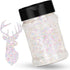 HTVRONT Holographic Chunky White Glitter - 100g Chunky Glitter for Crafts, 3.53oz Iridescent Glitter Chunky Mixed with Fine Glitter, Snow Glitter ...