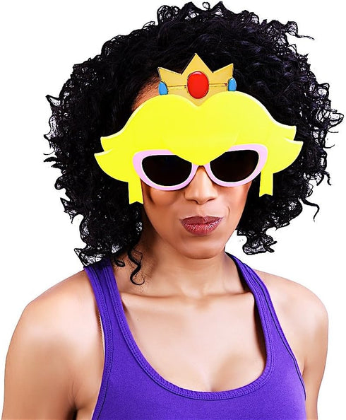 Sun-Staches Princess Peach Sunglasses | Officially Licensed Nintendo Costume Accessory for Super Mario Fans | UV 400 | One Size Fits Most...