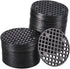 PATIKIL Flower Pot Hole Mesh Pad, 60Pcs 1.8 Inch/4.5cm Round Rigid Bonsai Drainage Mesh Grid Screen Bottom Grid Mat for Garden, Black...