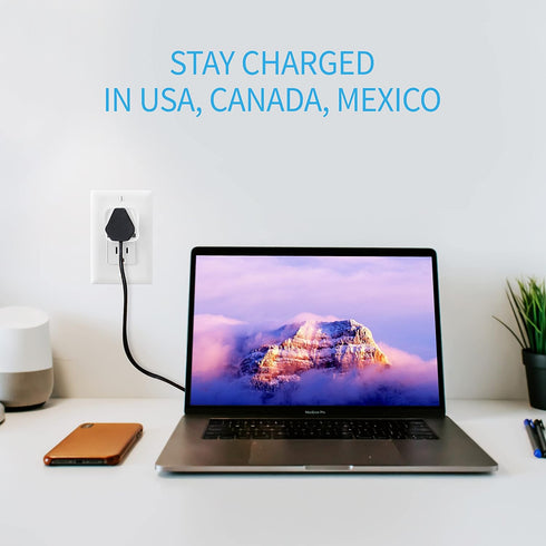 UK to US Travel Adapter, India to US Plug Adapter, Unidapt Adapters for USA, 2-pack, Plug Converter, USA travel adapter, EU to US with Dual Inputs...