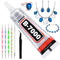 B7000 Jewelry Glue Clear for Rhinestone, Cridoz 3.7 fl oz Craft Adhesive Glue with Precision Tip Multi Function Fabric Glue for Metal Stone Gradua...