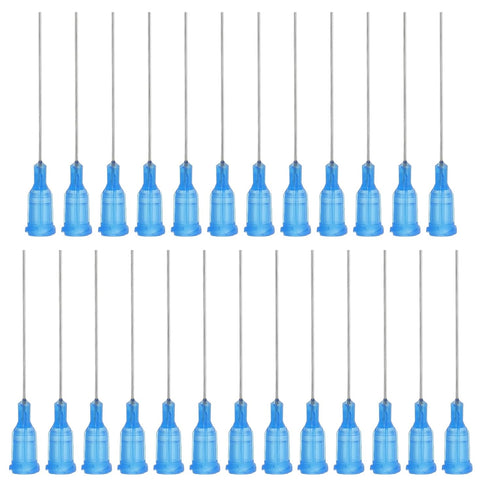 PATIKIL Blunt Tip Dispensing Needles 1.5 Inch, 25 Pcs 22G Industrial Liquid Dispenser Needle with Lure Lock for Refilling Liquid Inks Adhesive Glu...