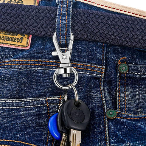 120Pcs Swivel Snap Hook Set,Stainless Steel Split Key Rings with Chain and Jump Rings Bulk for Keychain Lanyard,Jewelry,DIY Crafts Supplies...