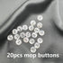 20 Pieces Genuine White Mother of Pearl Buttons for Shirts Dresses Polo DIY Craft (Diameter 11.5MM) MOP 2 Holes Buttons...