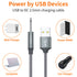 JXMOX USB Charger Cord 2.5mm, (2-Pack 3ft) Replacement DC Charging Cable (Grey)......