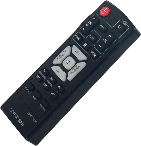 COV30748160 Replaced Remote fit for LG 2.1ch Sound Bar Audio System NB2540 NB2540A S24A1-W NB2540D Sub Remote COV30748128...