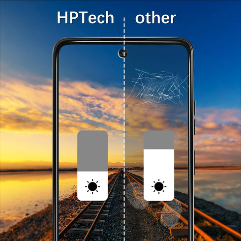 HPTech 2 Pack Privacy Screen Protector for Motorola Moto G 5G (2024) Anti Spy Tempered Glass, Bubble Free, Case Friendly...