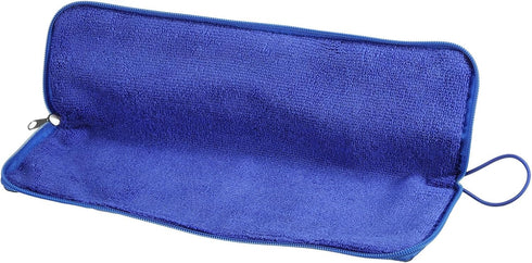 Wet Umbrellas Bag 12 3/5"x4" Superfine Fiber Reversible Umbrellas Sleeve Cover Portable Waterproof Case for Storage Carry Travel Home Outdoor, Blu...