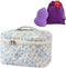 Beauty & Personal Care Floral Quilted Travel Cosmetic Bags for Women – Stylish Makeup and Skincare Bag Set – Perfect Toiletry Organizer for Home o...