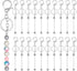 20 Pcs Beadable Keychain Bars,Blank DIY Keychains for Beads,Keychain Making Supplies Kit,Metal Beaded Keychain for Women Men Pendant Jewelry Craft...