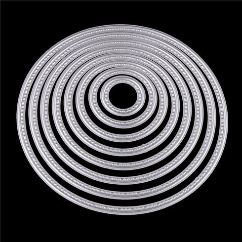 DECORA Circle Cutting Dies Stencil for DIY Scrapbooking Album Paper Card Embossing Craft Decoration...