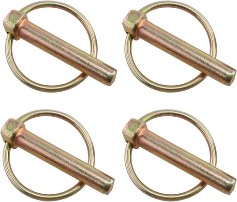 E-outstanding Linch Pin 4PCS 45mm Heavy Duty Lynch Pin Shaft Locking Pin Fastener Assortment Kit for Farm Tractors Trailers Trucks Mowers Trolleys...
