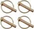 E-outstanding Linch Pin 4PCS 45mm Heavy Duty Lynch Pin Shaft Locking Pin Fastener Assortment Kit for Farm Tractors Trailers Trucks Mowers Trolleys...