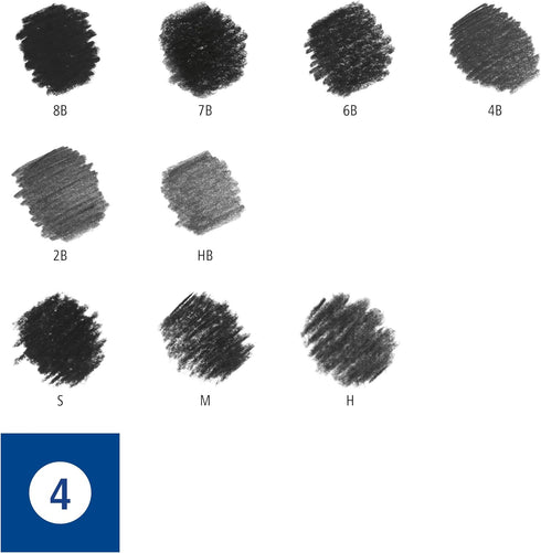 STAEDTLER Mars Lumograph Art Set | Drawing Kit with Charcoal and Graphite Drawing Pencils, Blending Stump, Kneadable Eraser and Dual Hole Sharpene...