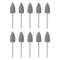 10pcs Rubber Polishing Bit Silicone Buffing Wheels 120 Grit 10mm Dia Mounted Grinding Head for Electric Grinder Rotary Tool, Tapered Shape...