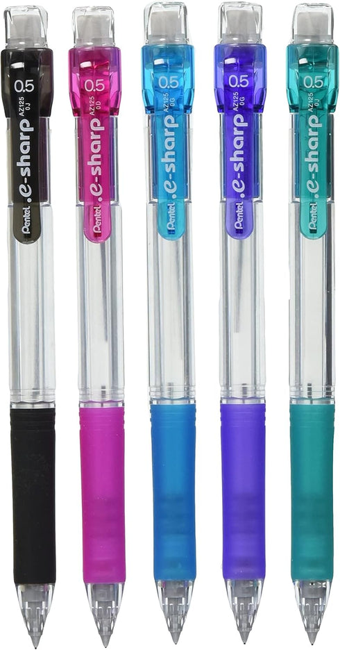 Pentel Mechanical Pencil, Dot E-XAZ125-5, Pack of 5...