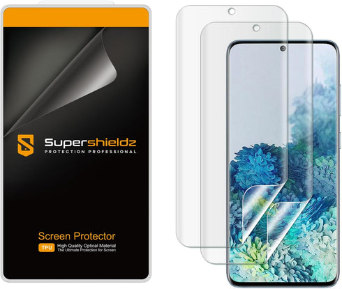Supershieldz (2 Pack) Designed for Samsung (Galaxy S20 Plus 5G) Screen Protector, High Definition Clear Shield (TPU)...