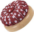HARFINGTON Pin Cushions Sewing Needle Cushion Needle Holder Pincushions with Magnetic Wooden Base for Sewing Quilting Needlework DIY Crafts, Red W...