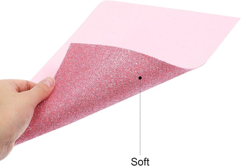 PATIKIL Glitter EVA Foam Sheets Soft Paper Non-Adhesive 11.8 x 7.8 Inch Pink for DIY Projects Pack of 10...