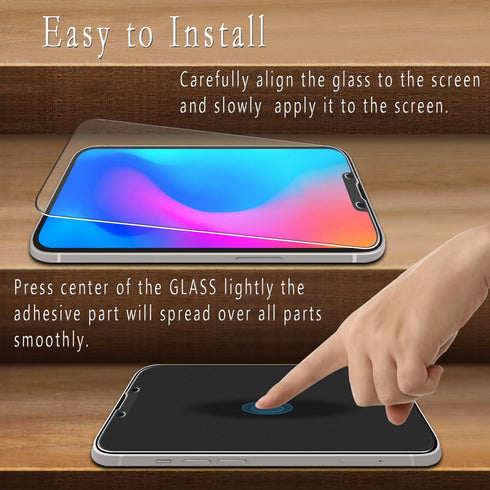 (2 Pack) Matte Glass Screen Protector Designed for iPhone 13 Pro Max, iPhone 14 Plus (6.7-inch) Tempered Glass Film, Anti Glare, Anti Fingerprint,...