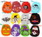 CCINEE 24pcs Drawstring Goody Bags - 12 Styles Halloween Treats Bags for Kids' Trick or Treat Party Favor Supplies...
