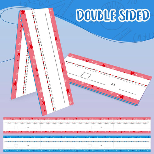 0-120 Dry Erase Number Line Board Double Sided Writable and Erasable Card Featuring 0-120 Number Line On One Side and Blank Line On The Other for ...