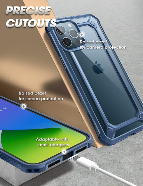 SUPCASE Unicorn Beetle EXO Series Case for iPhone 12 Pro Max (2020 Release) 6.7 Inch, Premium Hybrid Protective Clear Bumper Case(Aqua)...