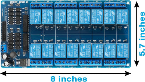 SainSmart 16-Channel 12V Relay Module Board for Arduino DSP AVR PIC ARM...