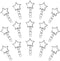 60Pcs Star Shaped Spring Snap Keychain Clip,Metal Swivel Clasp Snap Hook Key Ring with Chain Hanging Buckle with Open Jump Ring Connector for DIY ...