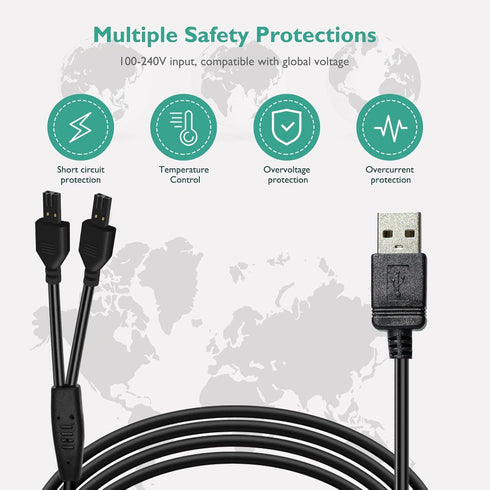 for Petsafe Collar Charger Replacement, Power Cable Compatible with PetSafe Remote Trainer and Lite Remote Trainer 100/300/600 and 900 Yard Models...