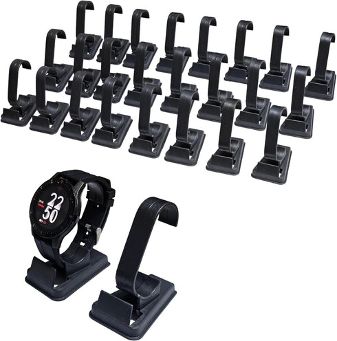24 Pcs/Lot Black Plastic Wrist Watch/Smartwatch Display Holder Rack Store Home Shop Usage Show Stand Jewelry Bracelet Display...