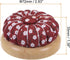 HARFINGTON Pin Cushions Sewing Needle Cushion Needle Holder Pincushions with Magnetic Wooden Base for Sewing Quilting Needlework DIY Crafts, Red W...