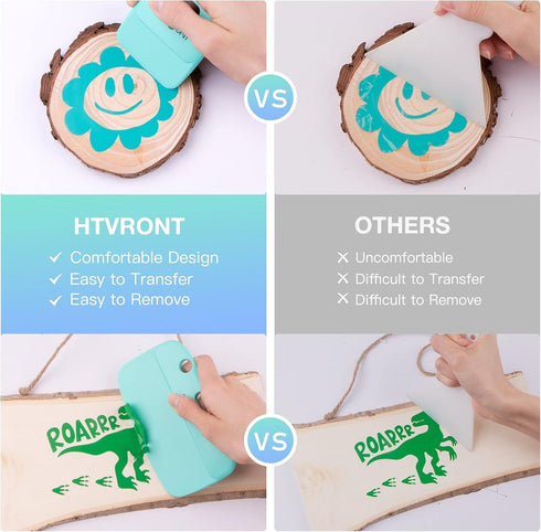 HTVRONT Vinyl Scraper - 2Pack Scraper Tools for Vinyl, Craft Weeder Vinyl Tool Kit Basic Tool-Scraper for Vinyl...