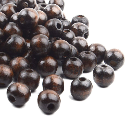 100pcs Natural Wooden Beads Round Ball Spacer Beads Decoration Accessories for Jewelry Making Finding Charms(14mm)...