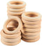 20 Pack Unfinished Natural Wood Rings for Crafts, Macrame Supplies, Jewelry Making, and Unfinished Wood Crafts (2.1 in Wooden Rings)...