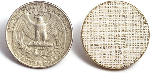 20 pcs Rough Texture Metal Transparent Resin Shank Sewing Coat Buttons -25mm -1"...