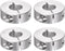 4pcs Shaft Collar 12mm Bore Aluminum Alloy Set Screw Split Clamp-On Collars, 30mm OD, 10mm Width, for Wheel Barrow Axle, Gearbox Assemblies, Machi...