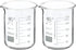 PATIKIL 200ml Low Form Glass Beaker, 2 Pack 3.3 Borosilicate Glass Graduated Printed Scale Measuring Cups with Spout for Kitchen Lab Liquids Trans...